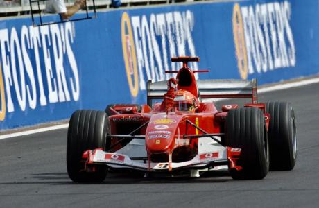 Michael Schumacher em ação pela Ferrari