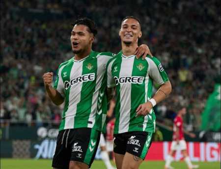 Anthony marca em vitória do Real betis sobre o Lyon pela Liga Europa