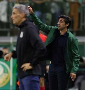 Abel Ferreira, durante Palmeiras x Santos