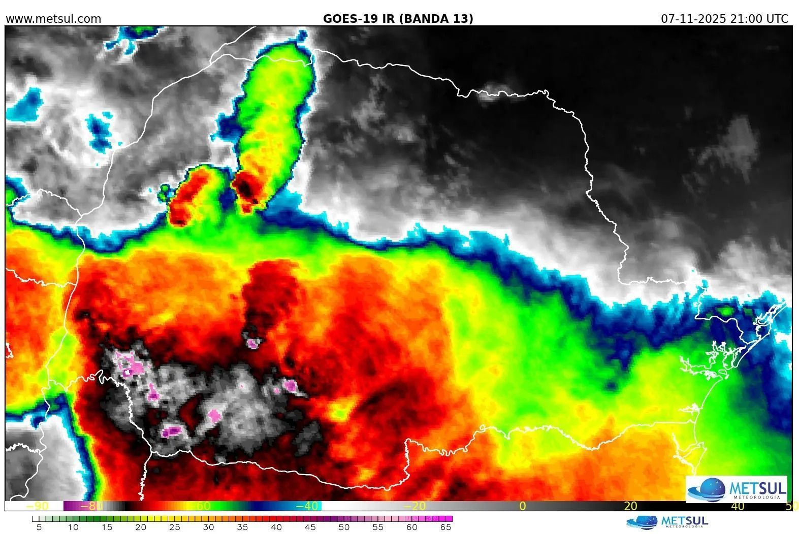 Paraná: imagens de satélite flagram tornado em Rio Bonito do Iguaçu; veja