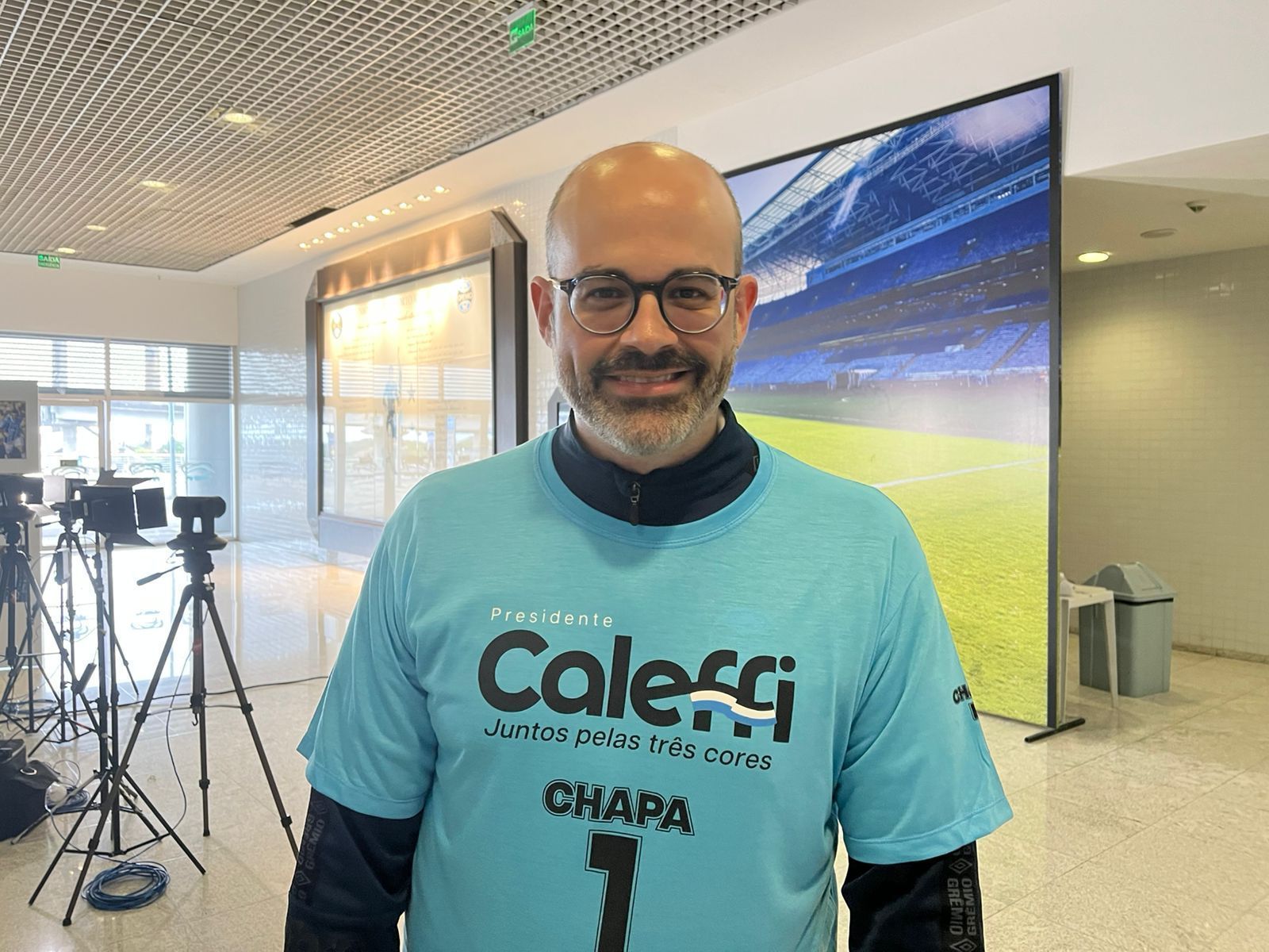 Candidato à presidência do Grêmio, Paulo Caleffi mira patamar de Palmeiras e Flamengo