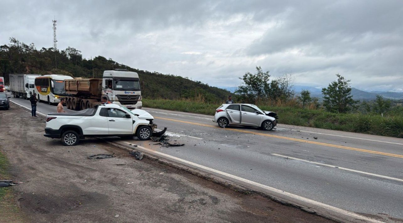 BR-381: criança de sete anos fica ferida após acidente em Caeté
