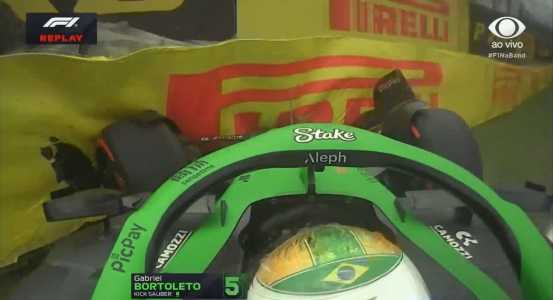 Gabriel Bortoleto, da Sauber, bate e abandona GP de São Paulo de Fórmula 1 na primeira volta