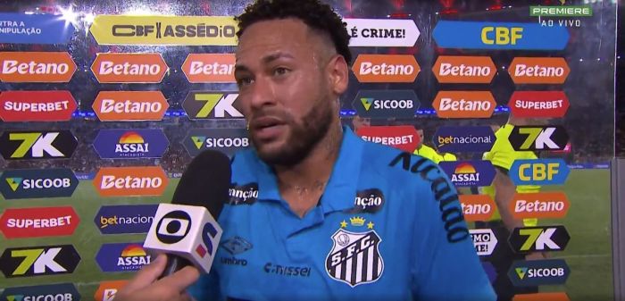 Neymar, do Santos, detona árbitro da partida com Flamengo e expõe ameaça