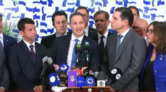 Coletiva na Câmara dos Deputados sobre o PL Antifacção