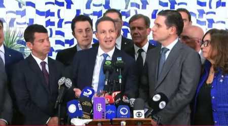 Coletiva na Câmara dos Deputados sobre o PL Antifacção