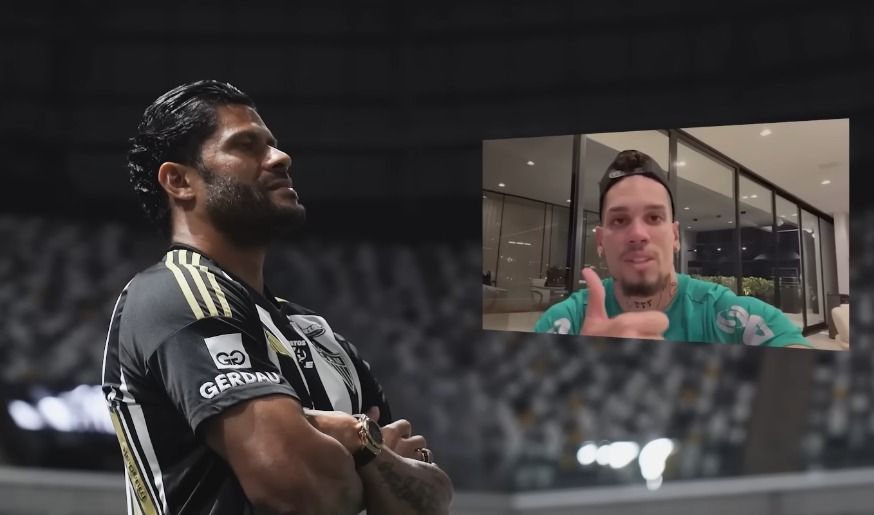 Paulinho, do Palmeiras, manda recado a Hulk, e ídolo do Atlético responde