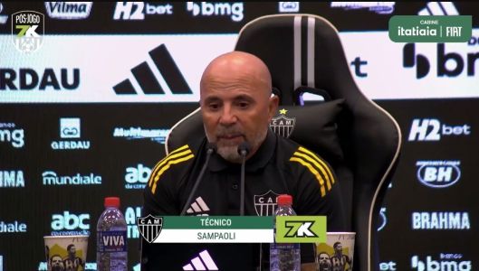 Jorge Sampaoli, técnico do Atlético, em entrevista coletiva após partida com o Fortaleza