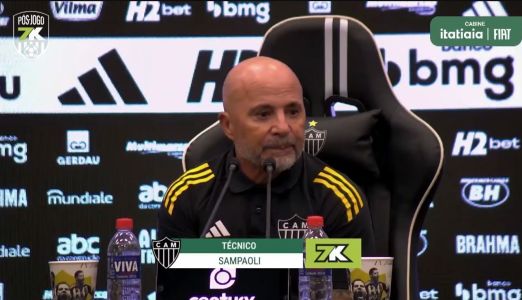 Jorge Sampaoli, técnico do Atlético, em entrevista coletiva após jogo contra o Fortaleza