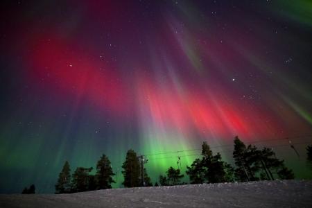 Aurora boreal na Finlândia, país que pode ser exemplo para a Europa