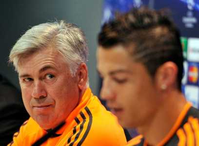 Carlo Ancelotti e Cristiano Ronaldo nos tempos de Real Madrid