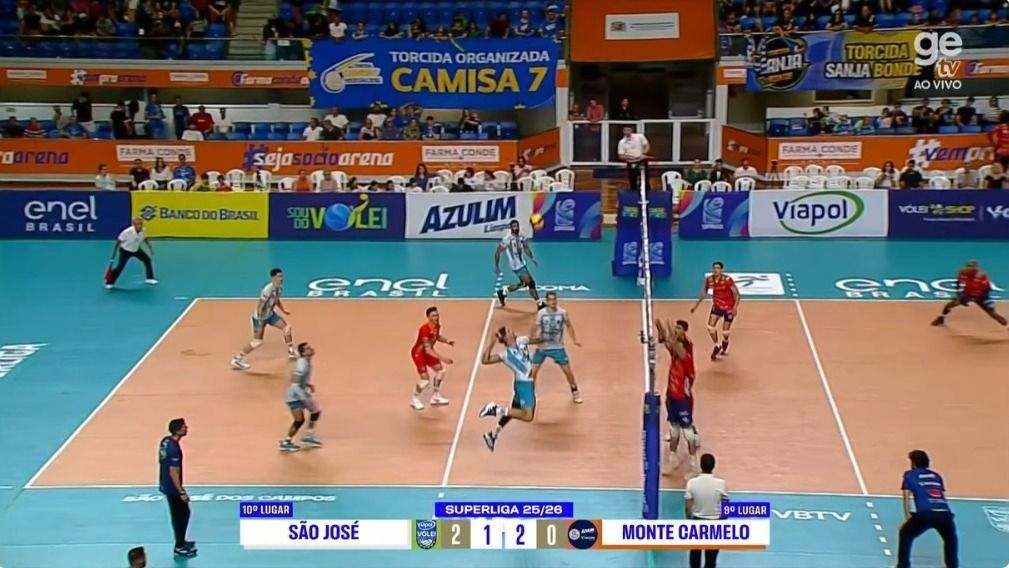 Monte Carmelo é valente, vira no tie break e bate São José pela Superliga Masculina