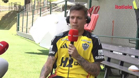 Bernard, meia do Atlético, em entrevista à Itatiaia