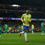 Estêvão e Casemiro marcam, e Brasil vence amistoso com Senegal em Londres