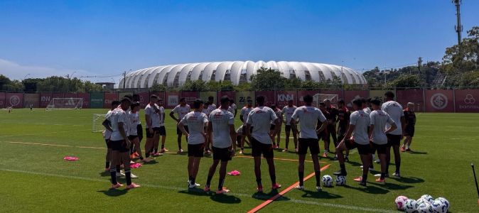 Inter treina no CT Parque Gigante para reta final do Brasileirão