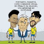 Charge do Duke: O pênalti perdido por Paquetá em jogo da Seleção