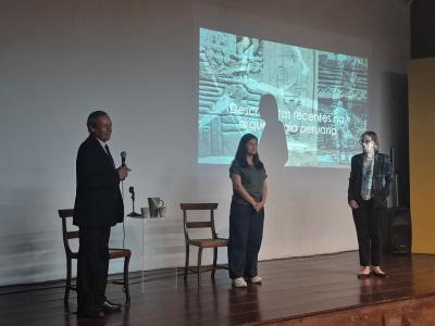Arqueóloga Ana Cecilia Mauricio Llonto apresentou mural pré-hispânico em Ouro Preto
