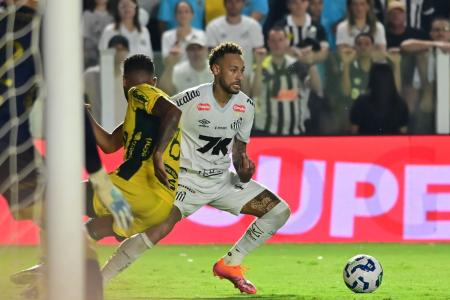 Neymar se destacou no empate do Santos com o Mirassol