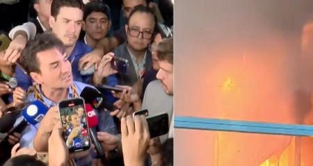 Celso Sabino minimizou o incêndio e disse que não houve feridos