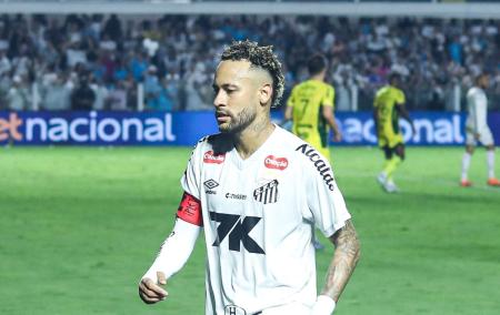 Neymar durante Santos 1 x 1 Mirassol