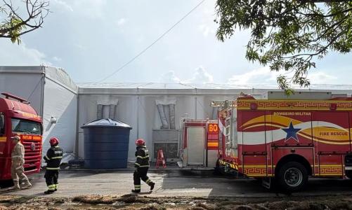 Incêndio em área de negociações da COP 30, em Belém, no Pará, começou na tarde desta quinta-feira (20)
