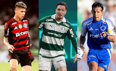 Flamengo, Palmeiras e Cruzeiro