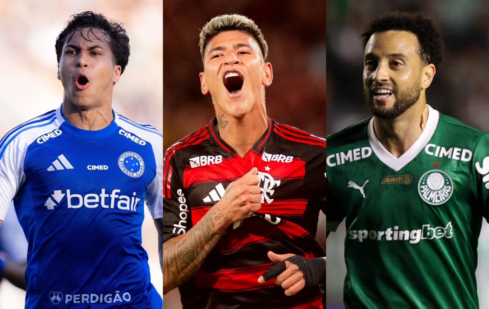 Cruzeiro, Flamengo e Palmeiras: veja qual time tem os rivais mais difíceis no Brasileiro