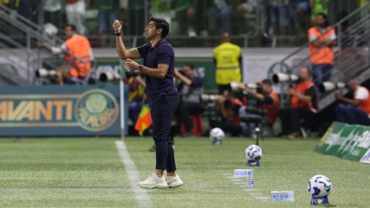 Abel Ferreira durante Palmeiras x Fluminense