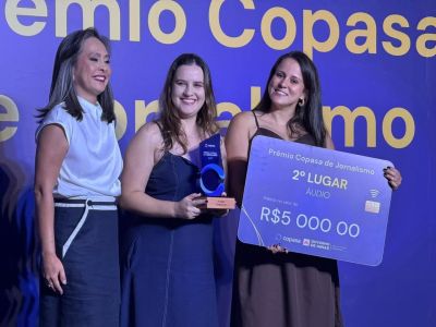 Equipe de jornalismo da Itatiaia recebeu prêmio nesta terça-feira (25)