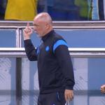 Mano Menezes faz gesto obsceno para torcida do Grêmio após gol contra o Palmeiras