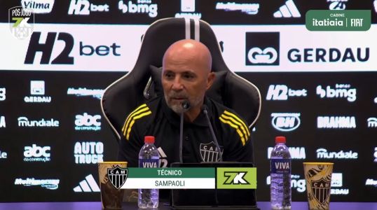 Jorge Sampaoli, treinador do Atlético, em entrevista coletiva após partida com Flamengo