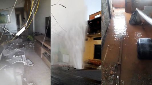 Rompimento de adutora da Copasa