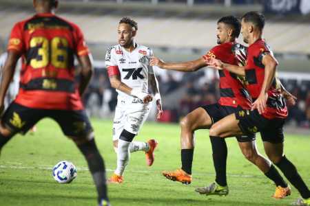 Neymar durante Santos x Sport