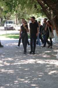 Mel Mai em velório da mãe, Débora Maia