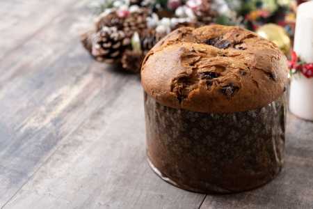 Panetone com gotas de chocolate