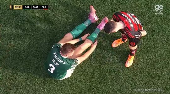 Fuchs sofreu entrada e pediu cartão vermelho para Pulgar