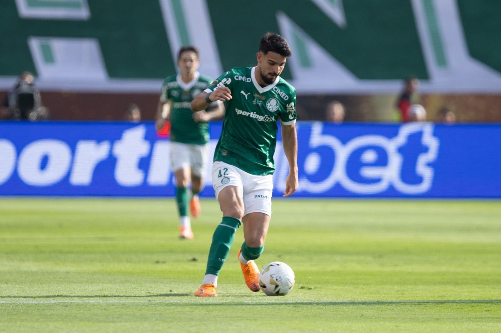 Flaco López, do Palmeiras, reage à derrota para o Flamengo na final da Libertadores