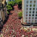 Festa do título da Libertadores do Flamengo tem princípio de confusão