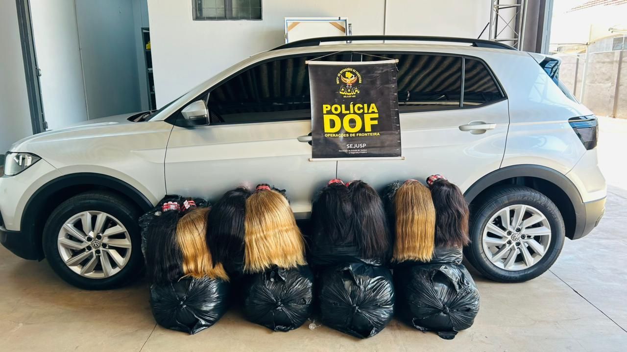 Ex-vereador é preso transportando 257 quilos de cabelo humano