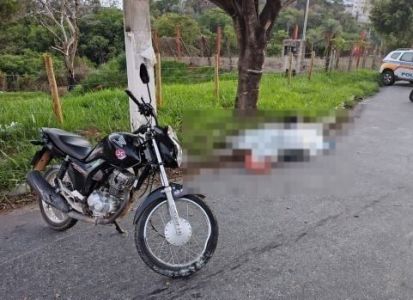 Homem morre em acidente Avenida Adair de Souza, no bairro Belo Vale, em Santa Luzia, no dia 1º de dezembro