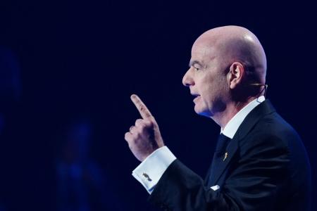 Giovanni Infantino, presidente da Fifa, em evento da Copa do Mundo de 2026