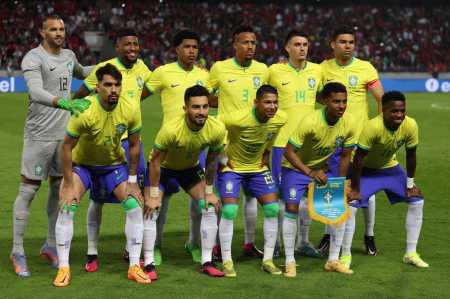 Seleção Brasileira que enfrentou o Marrocos em 2023