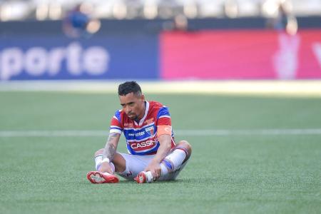 Yago Pikachu, ídolo do Fortaleza, durante o jogo contra o Botafogo, neste domingo (7)