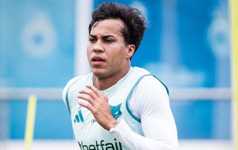 Kaio Jorge durante treino do Cruzeiro