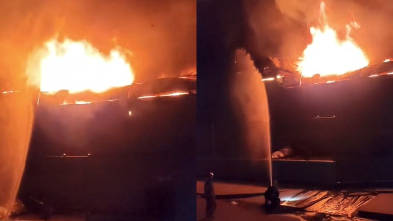 Incêndio de grandes proporções atinge supermercado em Governador Valadares
