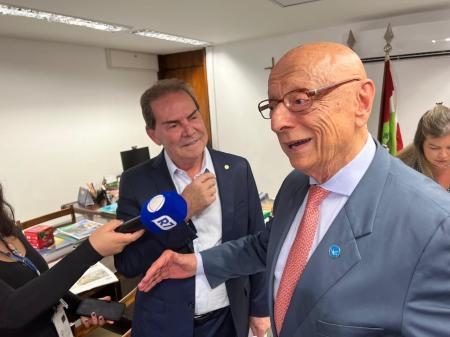 Senador Esperidião Amin e deputado Paulinho da Força (Solidariedade - SP)