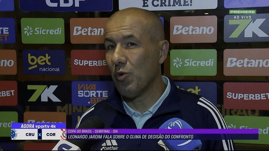 As palavras de Leonardo Jardim antes de Cruzeiro x Corinthians pela Copa do Brasil