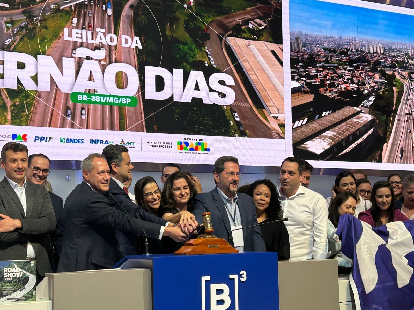 Motiva vence leilão da Rodovia Fernão Dias na B3, em São Paulo