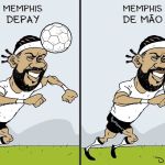 Charge do Duke | O gol polêmico de Memphis Depay