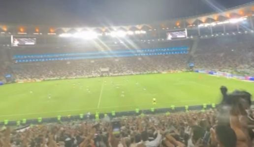Story de jogador formado pelo Atlético no Maracanã durante jogo entre Vasco e Fluminense pela Copa do Brasil